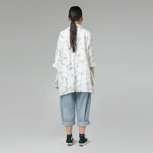 HEMD MIT MARMORDRUCK