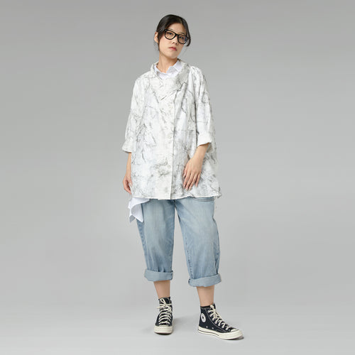 HEMD MIT MARMORDRUCK