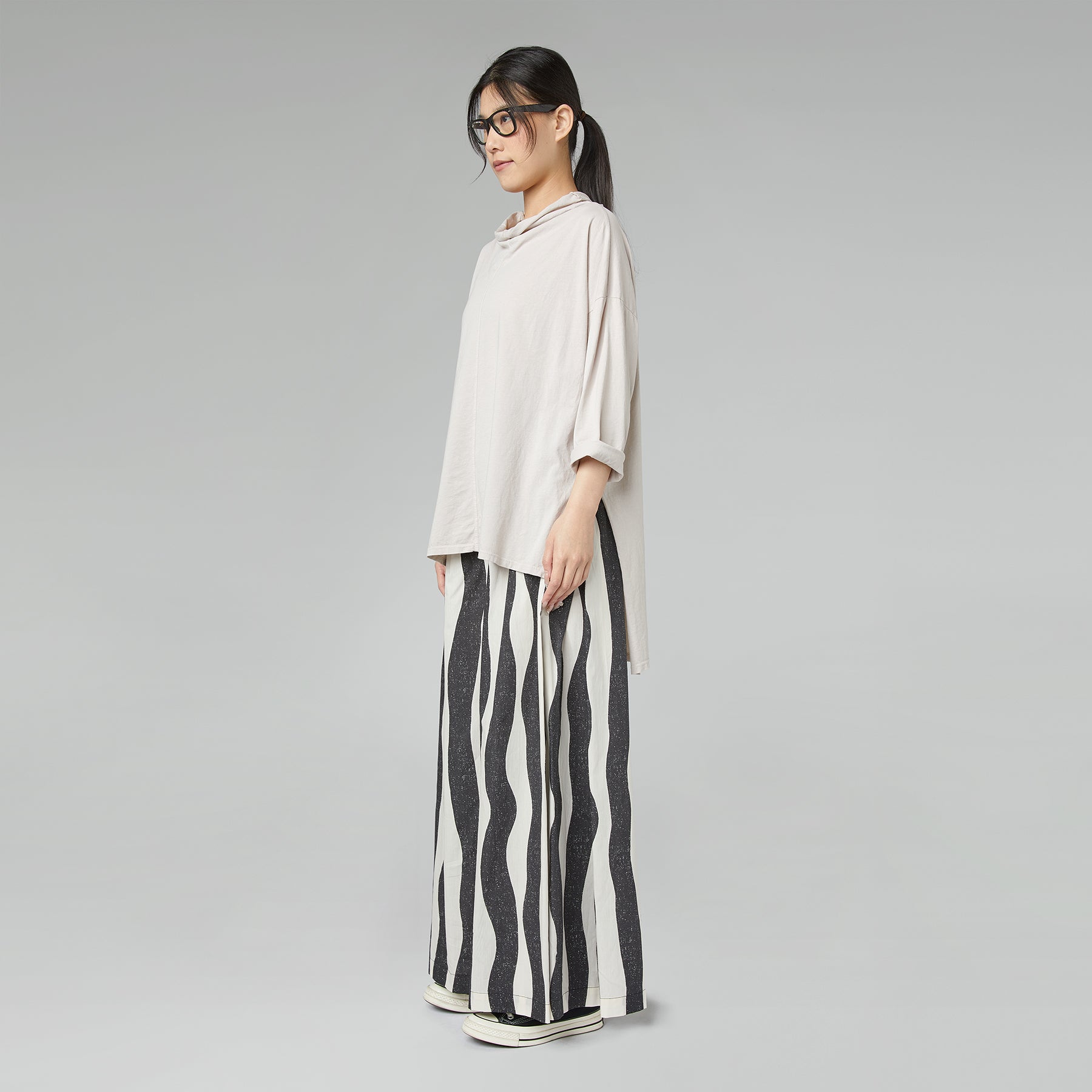 T-SHIRT WITH COLLAR BEIGE