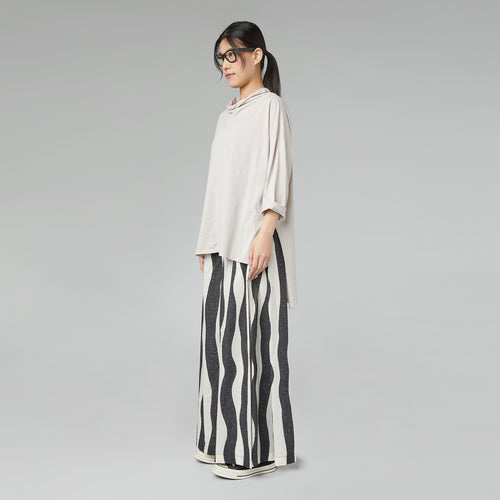 T-SHIRT WITH COLLAR BEIGE