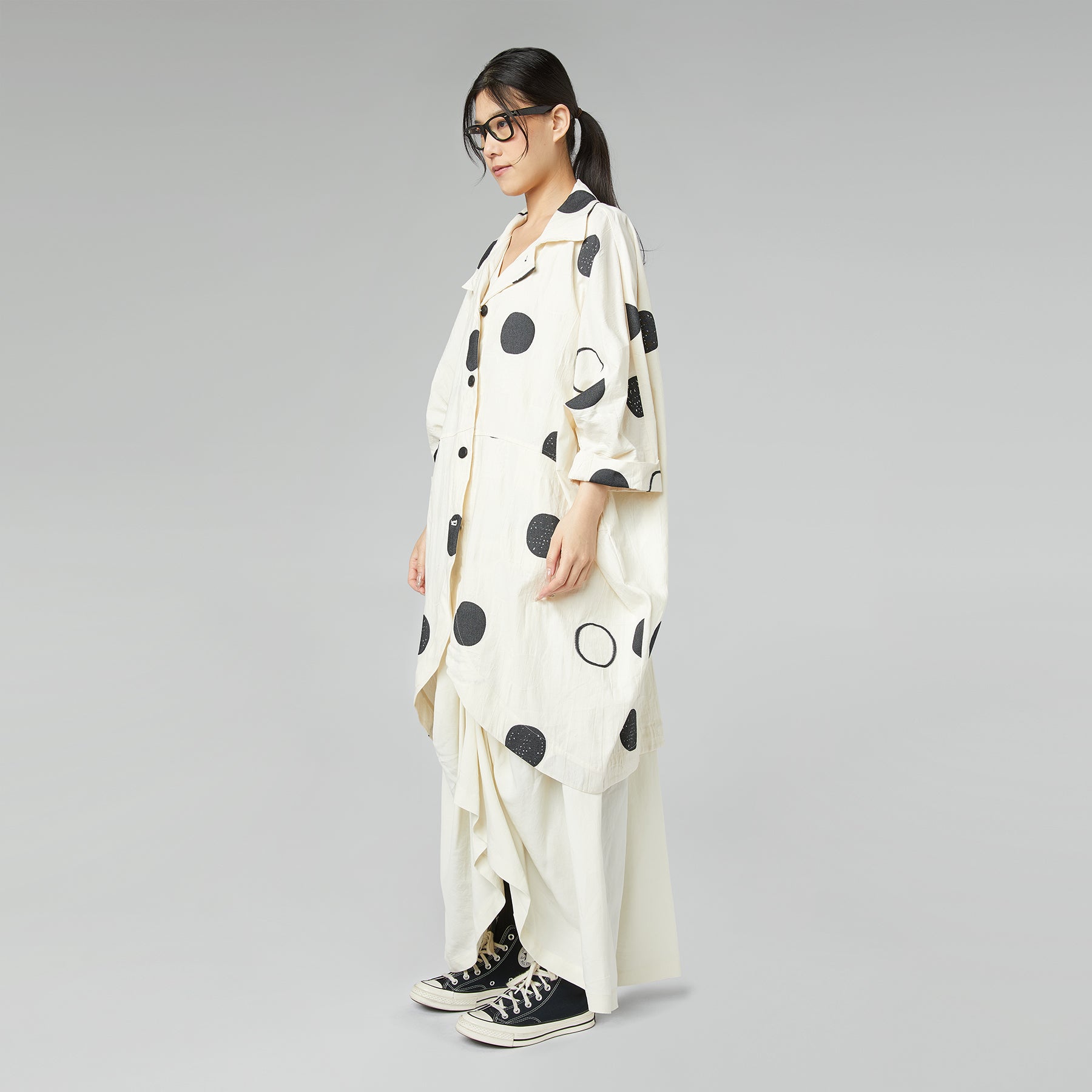 GIACCA KIMONO A POIS