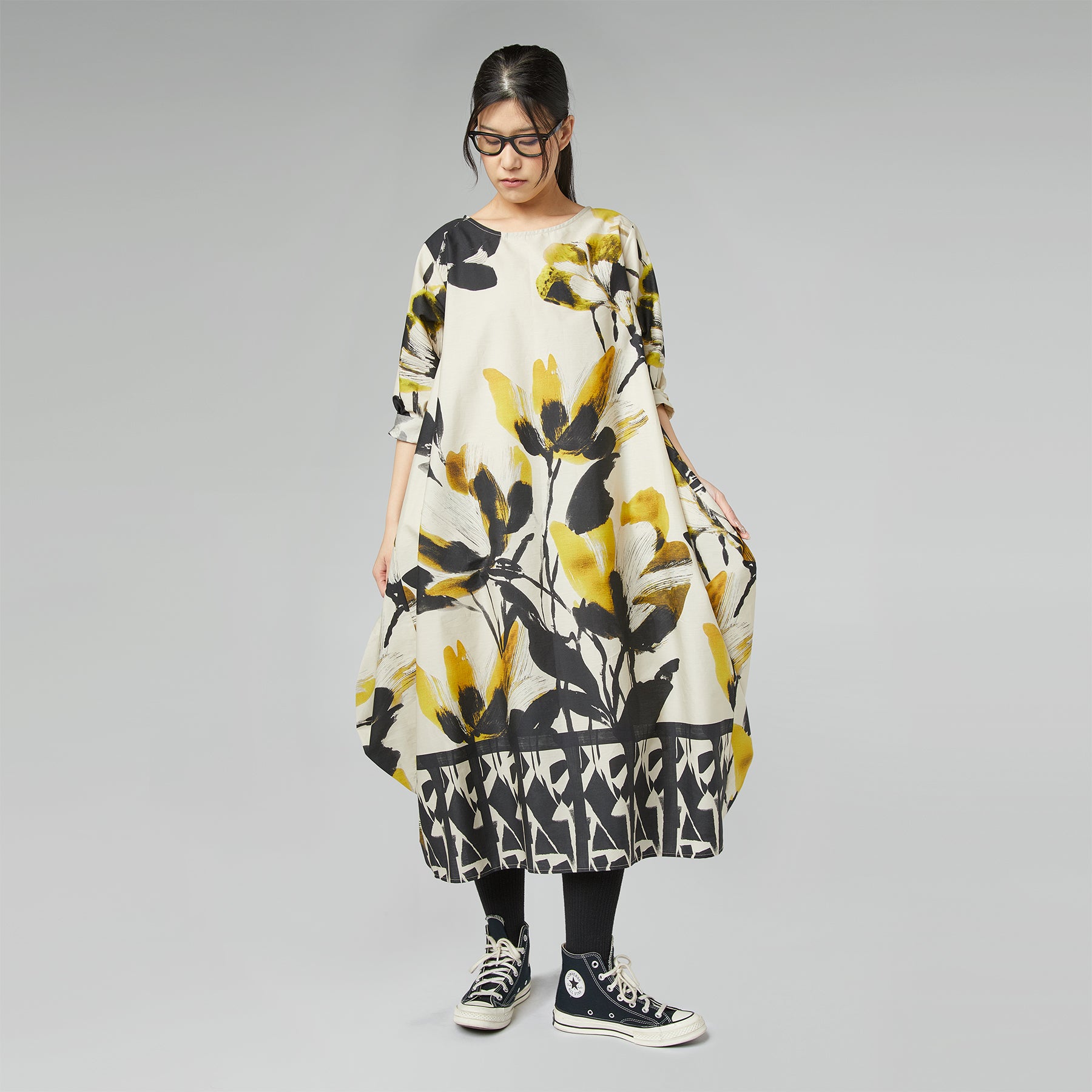 FLOREAL PRINT DRESS BLUE