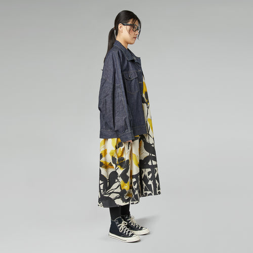 JEANSJACKE MIT FLEDERMAUSÄRMELN