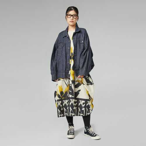 JEANSJACKE MIT FLEDERMAUSÄRMELN