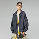 JEANSJACKE MIT FLEDERMAUSÄRMELN