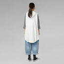 LINED VEST WITH HOOD WHITE