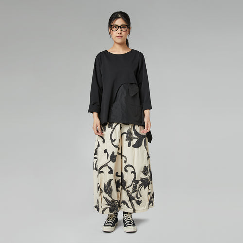 TROUSERS WITH STYLIZED PRINT