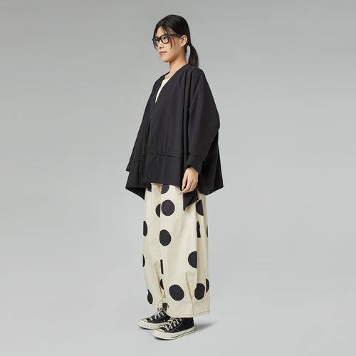 GIACCA KIMONO CON COULISSE NERO