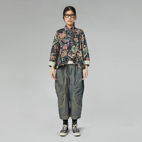 FLOREAL JACKET WITH ROUCHE