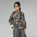 FLOREAL JACKET WITH ROUCHE