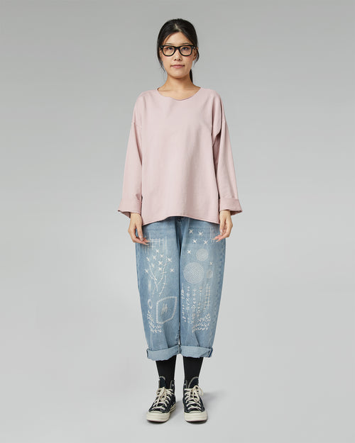 SWEAT-SHIRT BASIQUE LÉGER BLANC
