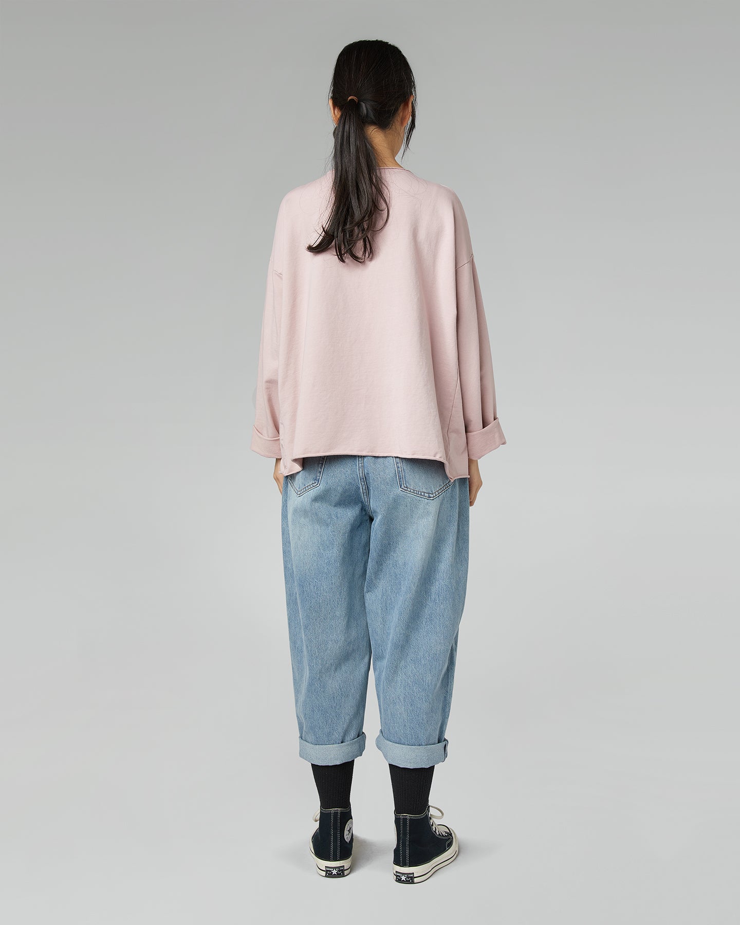 SWEAT-SHIRT BASIQUE LÉGER BLANC