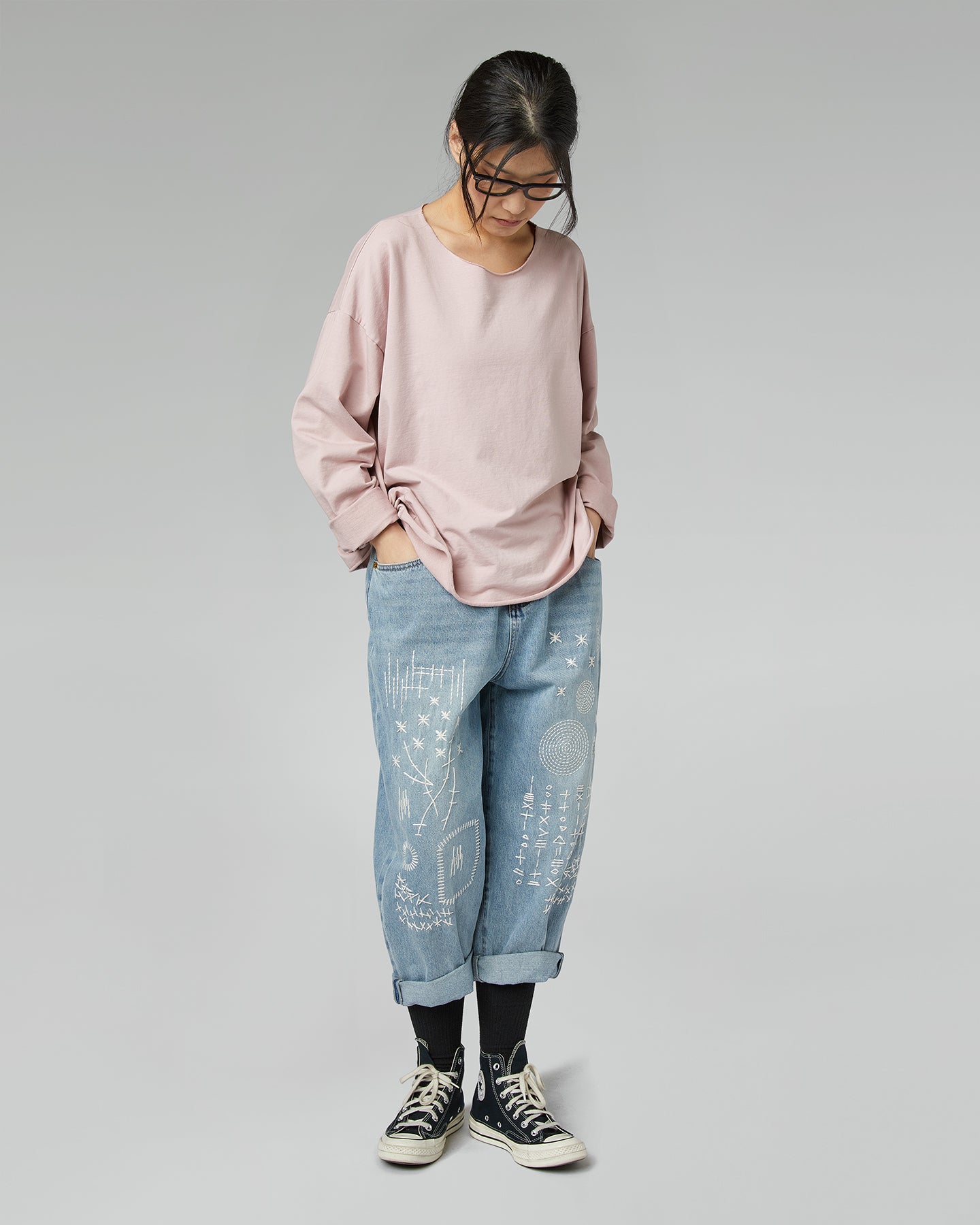 SWEAT-SHIRT BASIQUE LÉGER BLANC