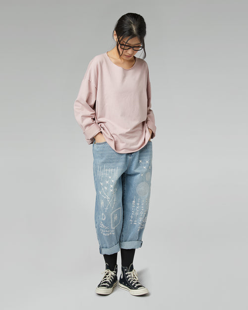 SWEAT-SHIRT BASIQUE LÉGER BLANC