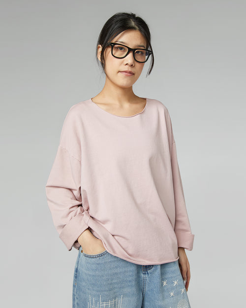 SWEAT-SHIRT BASIQUE LÉGER BLANC