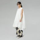 BRUSHSTROKE COTTON TROUSERS