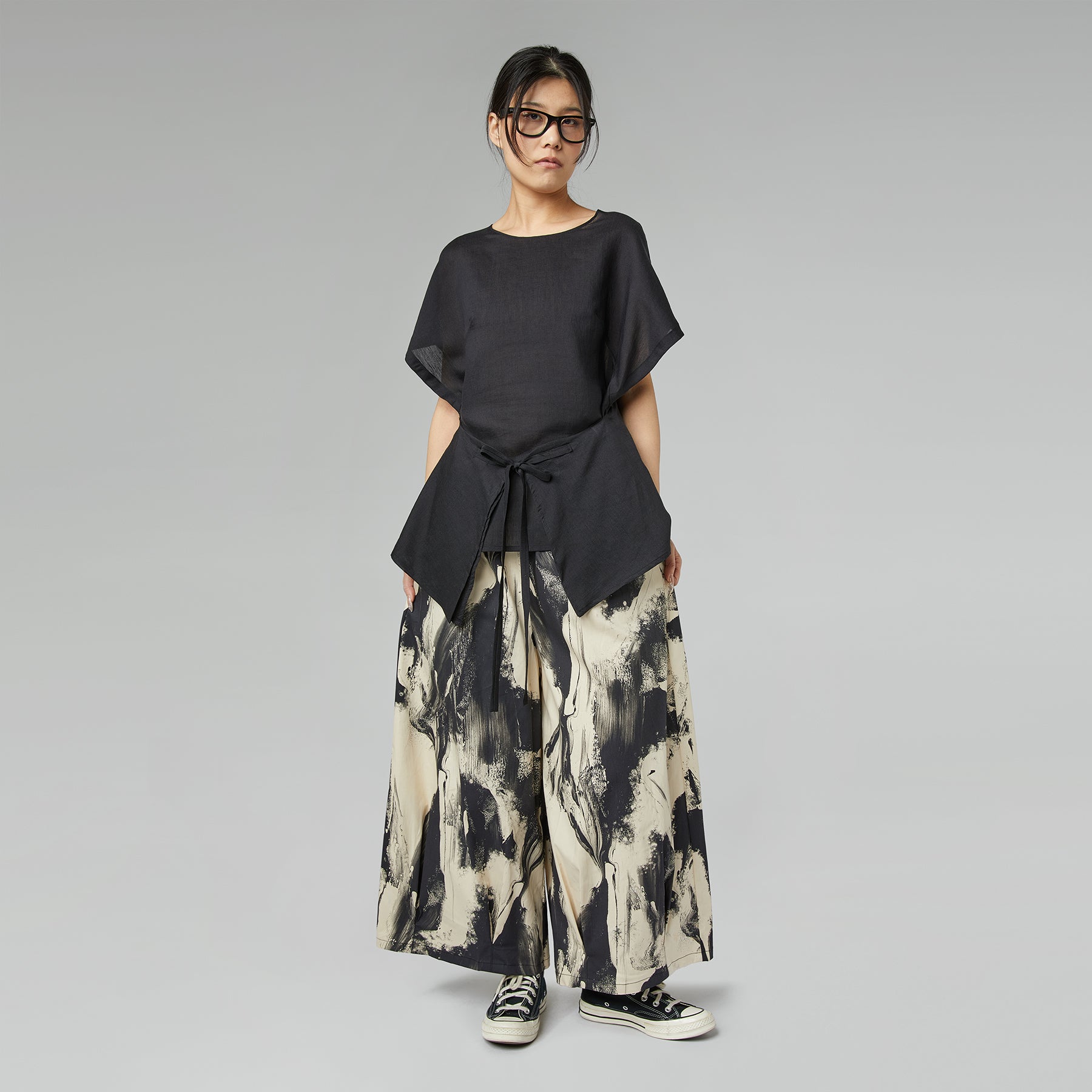 WALLET CLOSURE BLOUSE BLACK