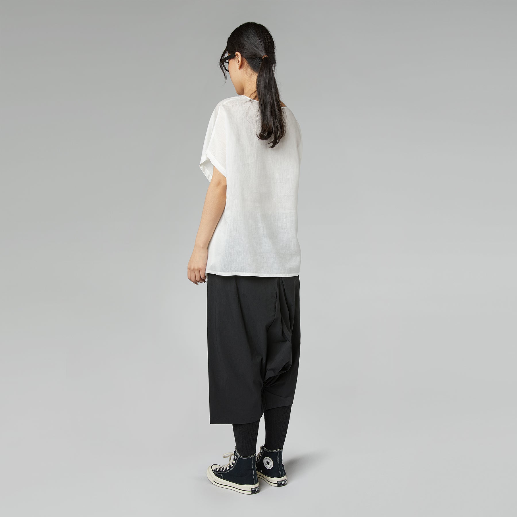 PANTALON ENTREJAMBE BAS NOIR