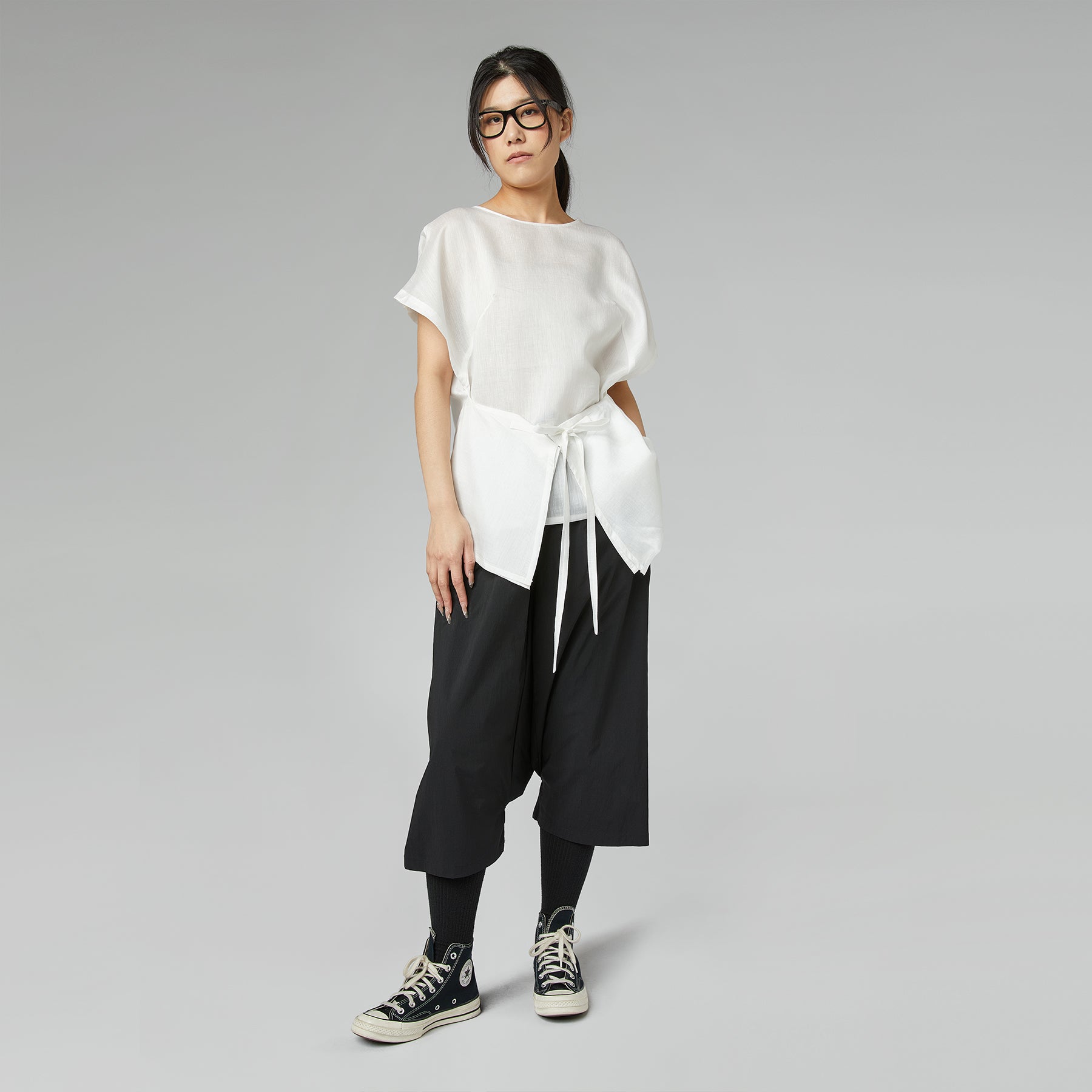 PANTALON ENTREJAMBE BAS NOIR
