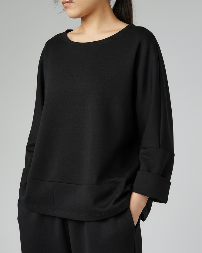 SWEAT-SHIRT EN TISSU NÉOPRÈNE LÉGER