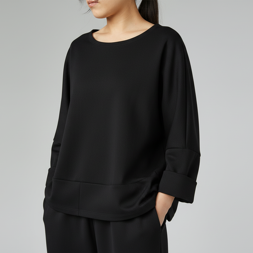 SWEATSHIRT AUS LEICHTEM NEOPRENSTOFF