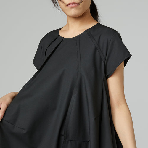 SHORT TWILL DRESS