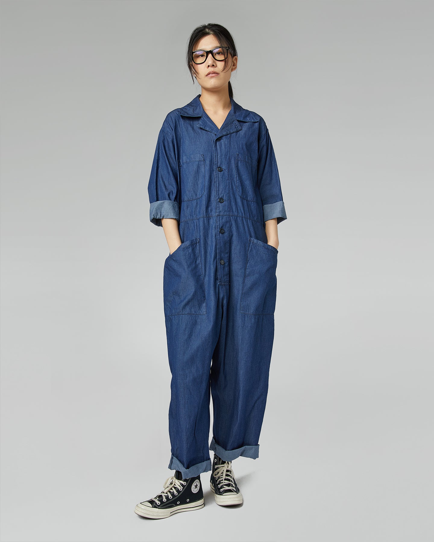 SUIT IN COTTON JEANS