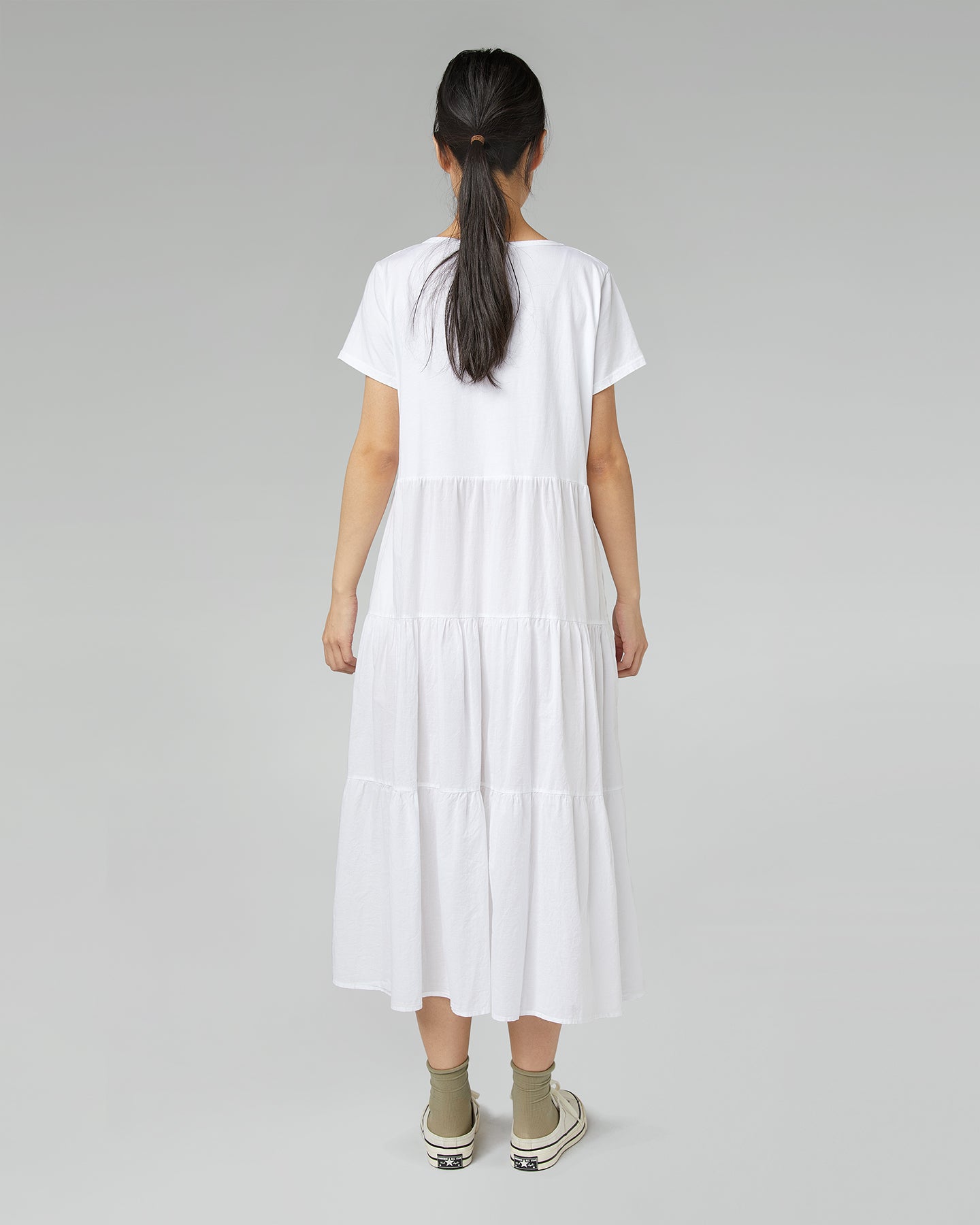 VESTITO CON PIEGHE IN JERSEY