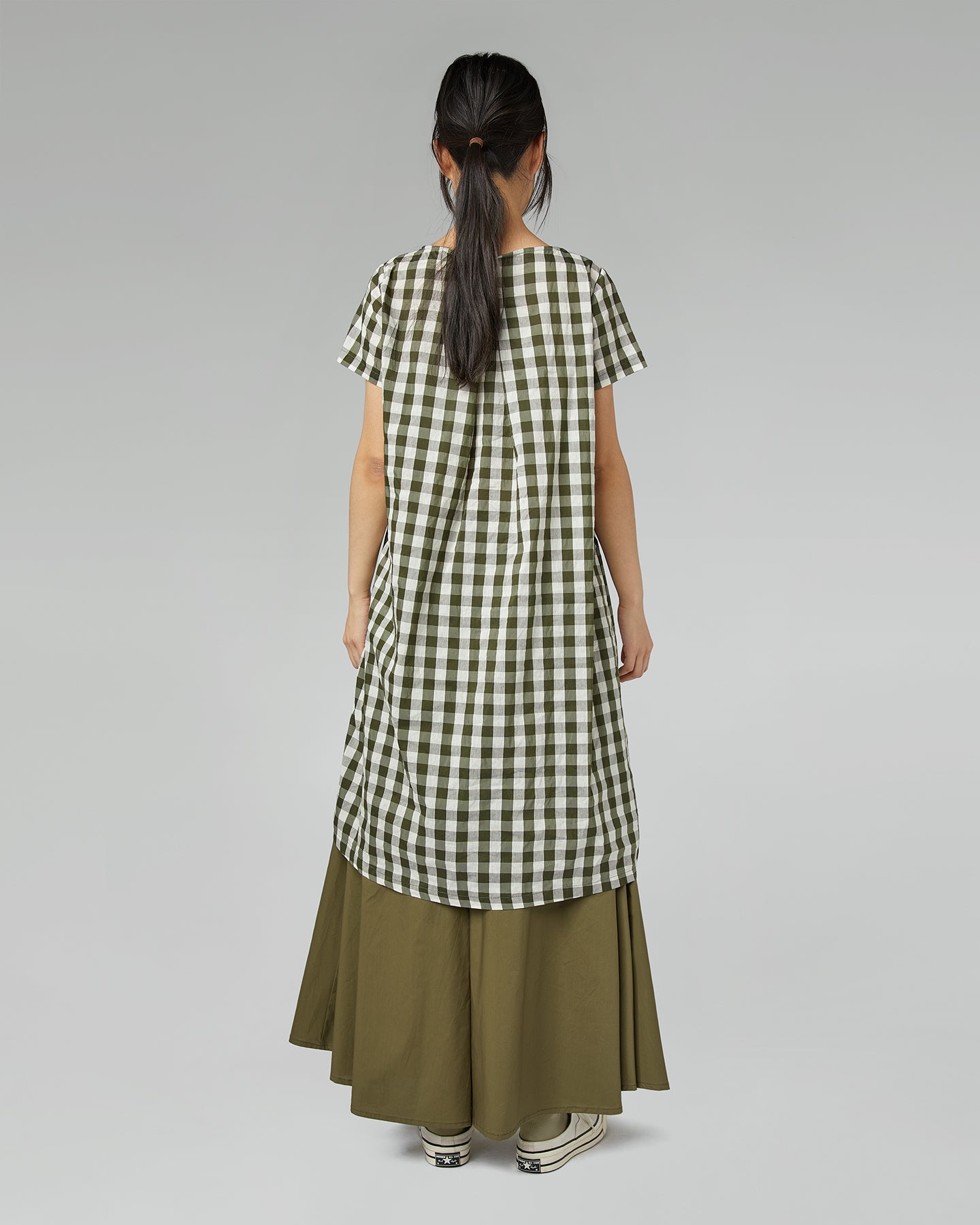 VESTIDO GINGHAM MIDI