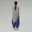 DENIM TROUSERS WITH RIBBON