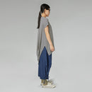 DENIM TROUSERS WITH RIBBON