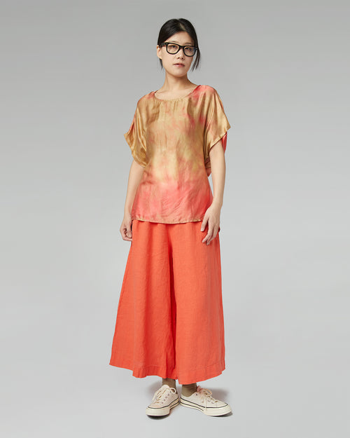BLUSA IN VISCOSA EFFETTO TIE-DYE