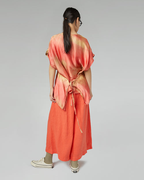 BLUSA IN VISCOSA EFFETTO TIE-DYE