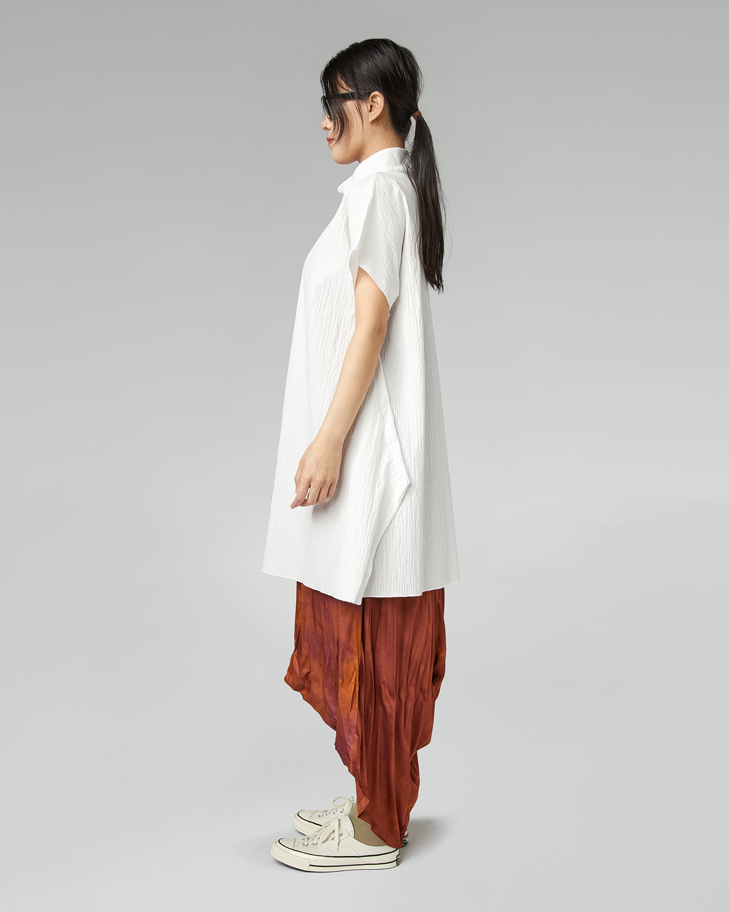 PUCKERED FABRIC VEST