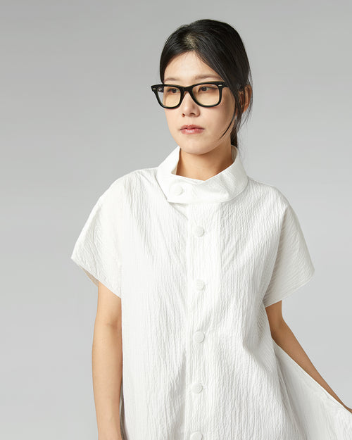 PUCKERED FABRIC VEST