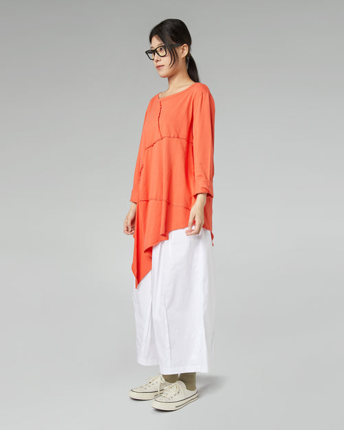 PANTALONI IN POPELINE DI COTONE CON PINCES