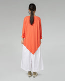 PANTALONI IN POPELINE DI COTONE CON PINCES