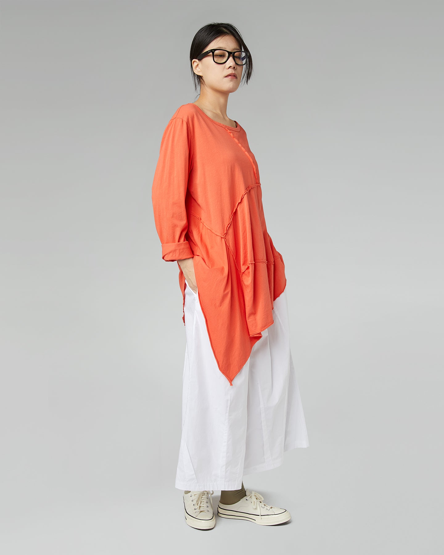 POINTED JERSEY T-SHIRT