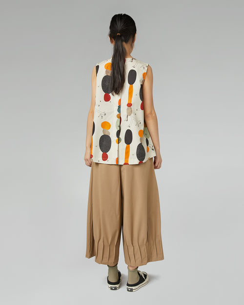 BACK FASTENING TOP WITH PRINT