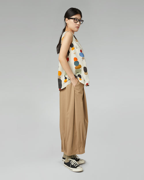 BACK FASTENING TOP WITH PRINT