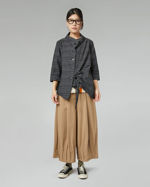 SHIRT/JACKET IN STRIPED FABRIC