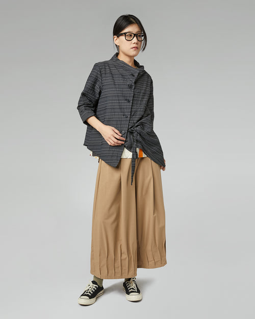 SHIRT/JACKET IN STRIPED FABRIC