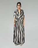 WAVE STRIPED BLOUSE