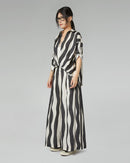 WAVE STRIPED BLOUSE