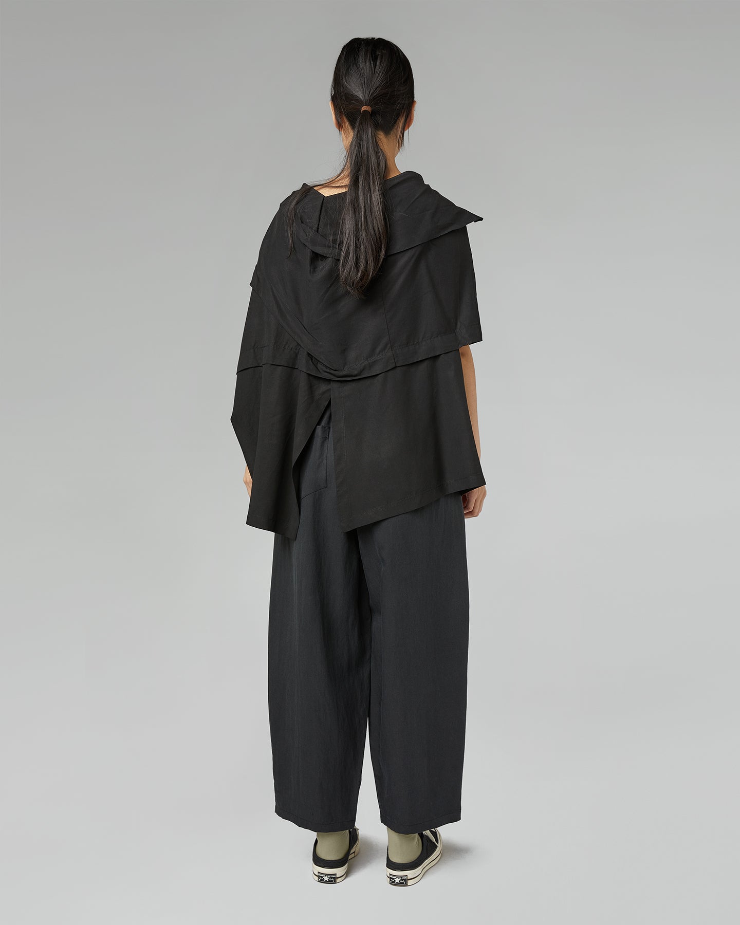 UMHANG/JACKE AUS LYOCELL-MISCHGEWEBE