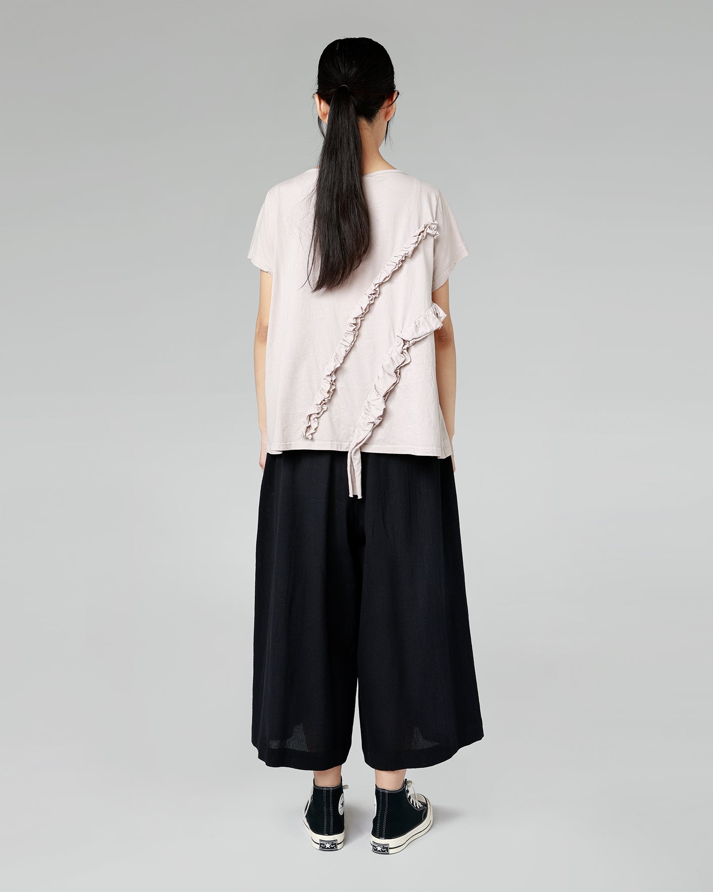 TROUSERS IN RAMIE' AND COTTON FABRIC