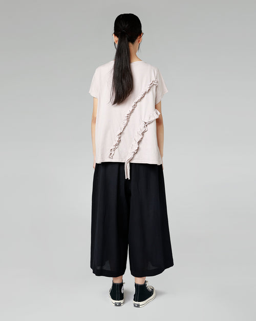 TROUSERS IN RAMIE' AND COTTON FABRIC