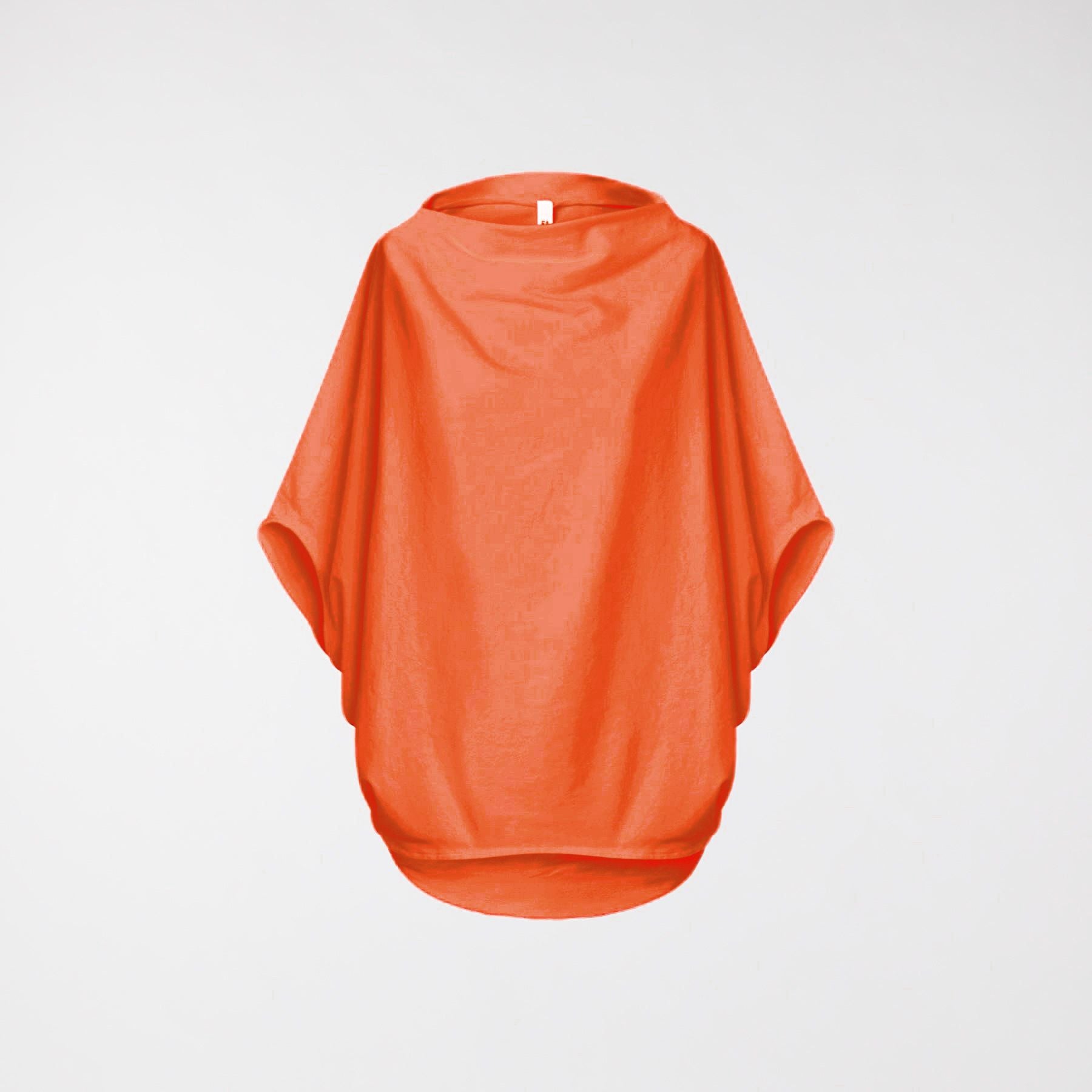 Sweatshirt mit Fledermausärmeln, Himmelorange