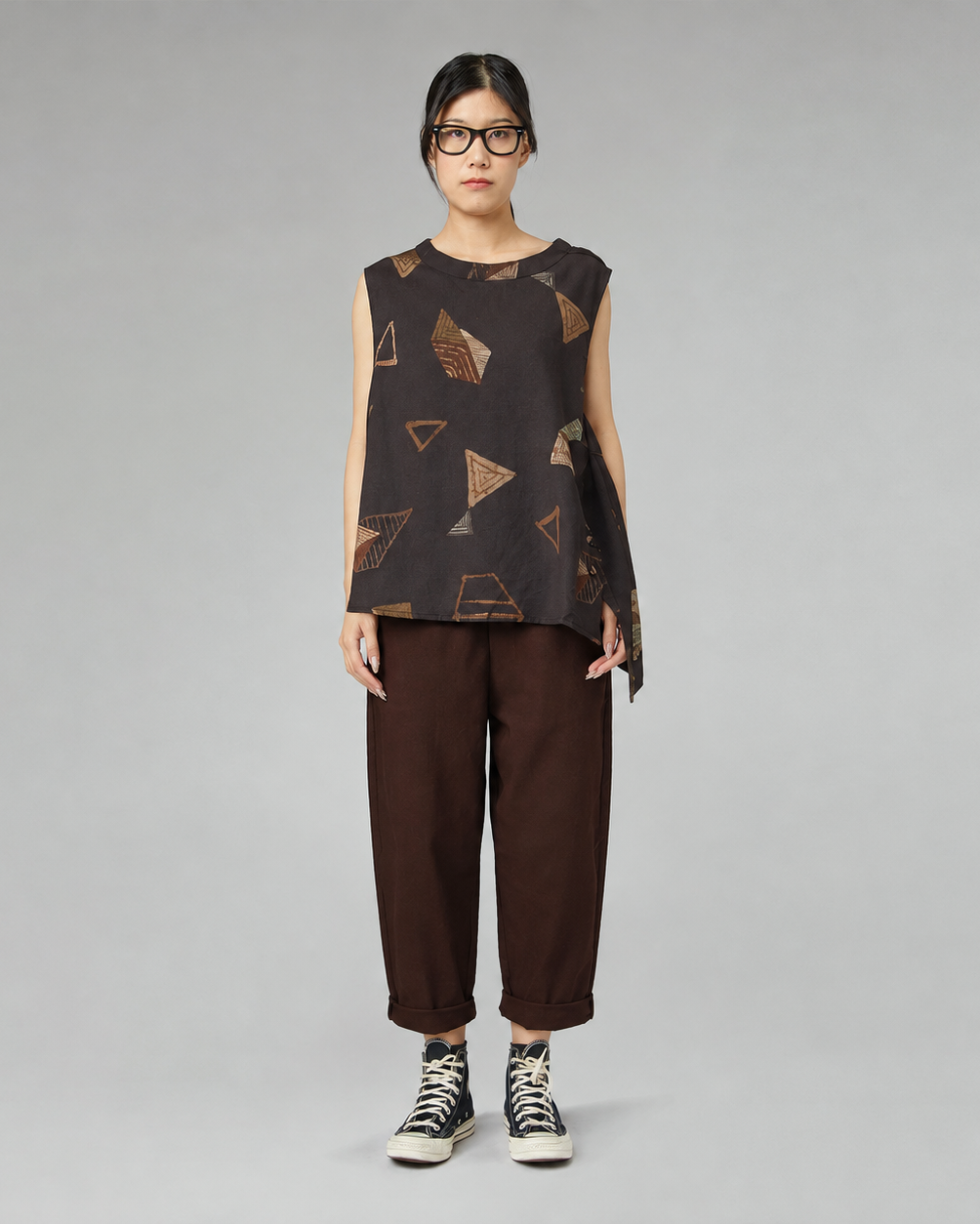 BLUSA CON PATRON GEMETRICO