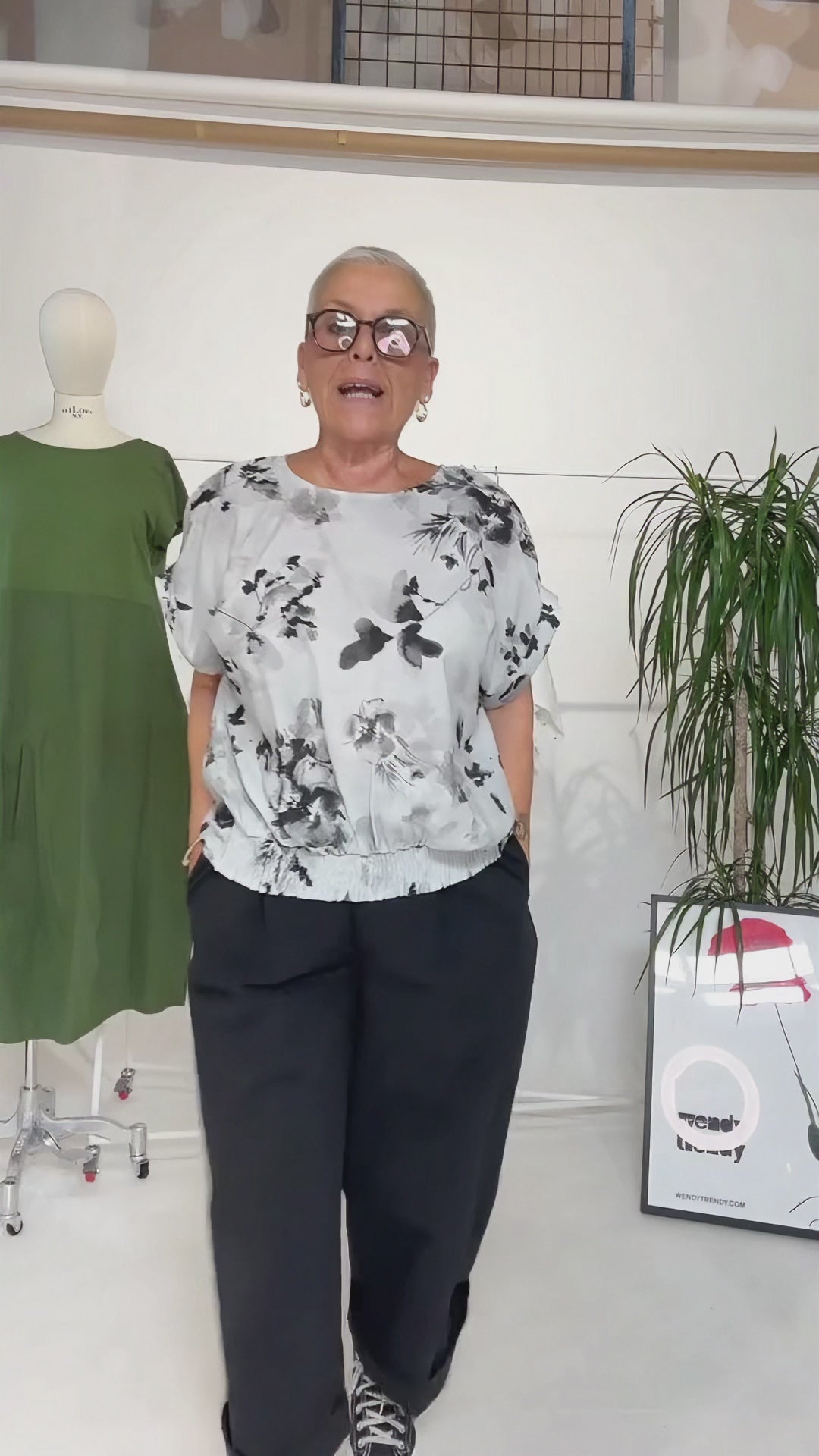 VISCOSE AND SILK BLEND BLOUSE